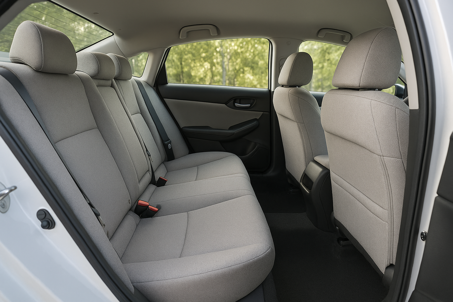 2026 Honda Accord LX gray cloth rear seats