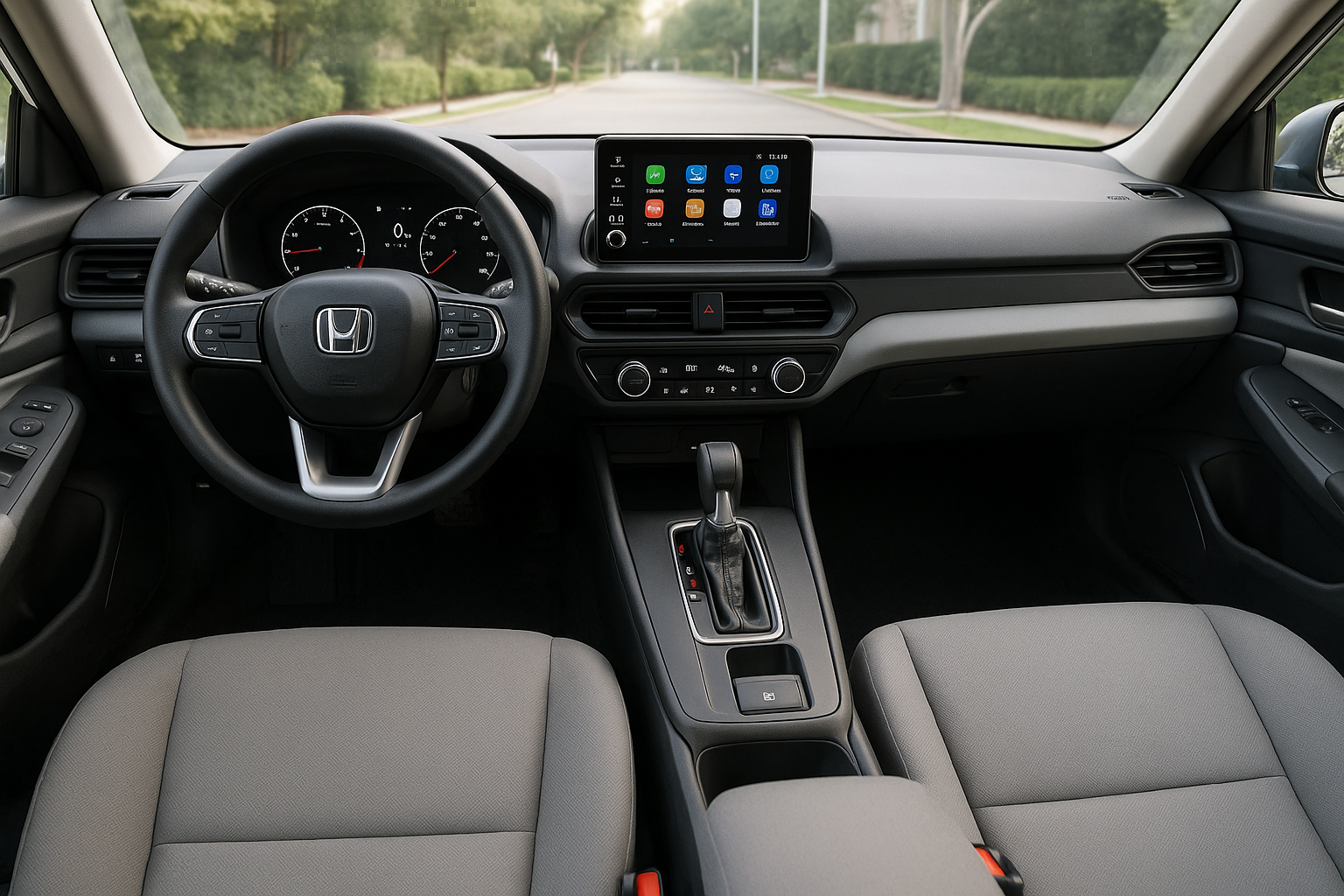 2026 Honda Accord LX gray cloth cockpit